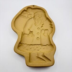 Vintage 1995 Brown Bag Santa Cookie Mold